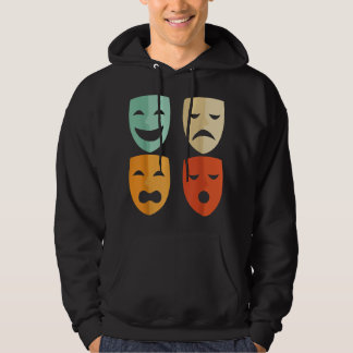 Theatermasken Schauspiel Vintage Musicaldrama Scha Hoodie