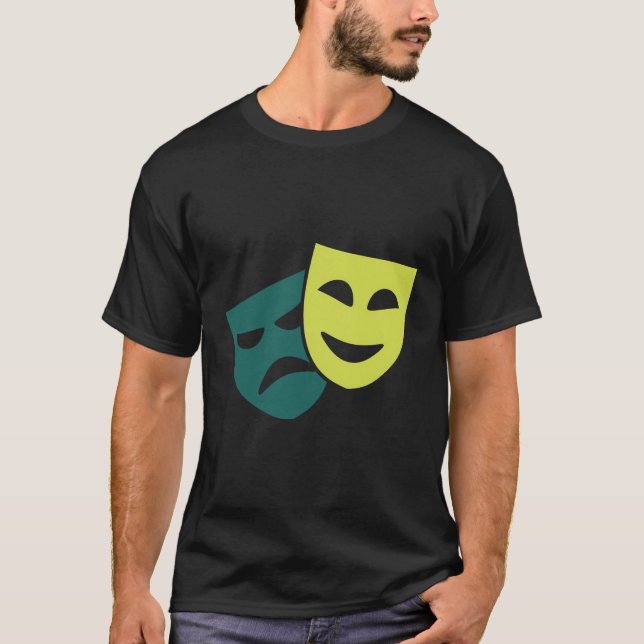 Theatermasken T-Shirt (Vorderseite)