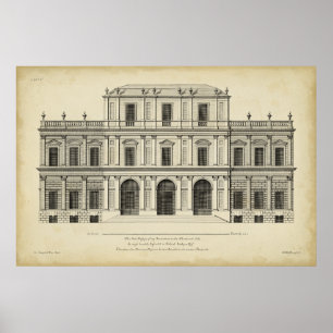 Theaterstil-Fassade von Colen Campbell Poster