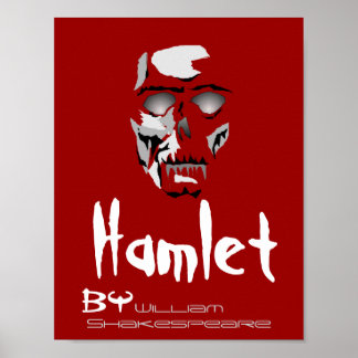 Theaterstück Poster Hamlet von William Shakespeare