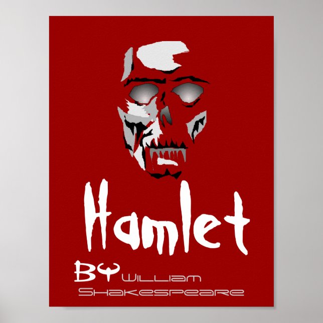 Theaterstück Poster Hamlet von William Shakespeare (Vorne)