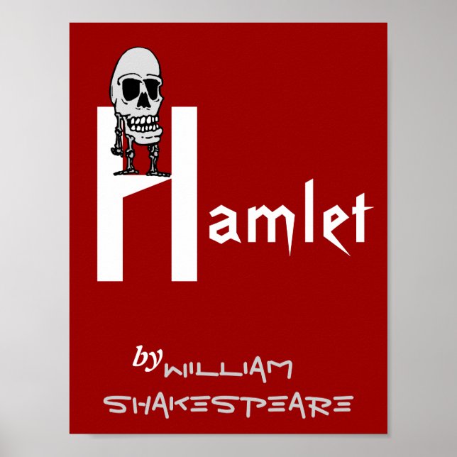 Theaterstück Poster Hamlet von William Shakespeare (Vorne)