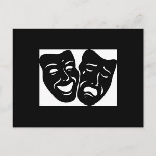 Theatersymbol Postkarte
