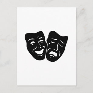 Theatersymbol Postkarte