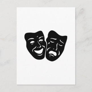 Theatersymbol Postkarte