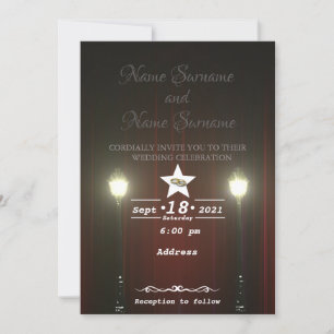 Theatervorhang Einladung