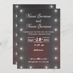 Theatervorhang Einladung