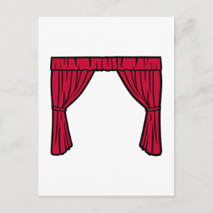 Theatervorhang Postkarte