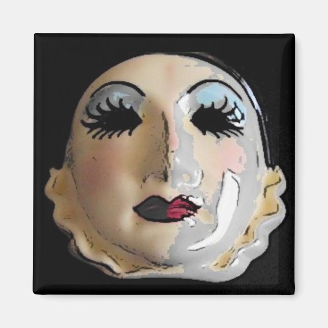 Theatrale Mask Magnet (Vorne)