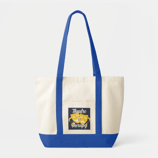 Theatre is Therapy Impulse Tote Bag - Canvas Tragetasche (Vorne)