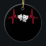 Theatre Mask Drama Entertainment Broadway Musical Keramik Ornament<br><div class="desc">Theatre Mask Drama Entertainment Broadway Musical Gift. Perfect gift for your dad,  mom,  papa,  men,  women,  friend and family members on Thanksgiving Day,  Christmas Day,  Mothers Day,  Fathers Day,  4th of July,  1776 Independent day,  Veterans Day,  Halloween Day,  Patrick's Day</div>