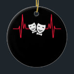Theatre Mask Drama Entertainment Broadway Musical Keramik Ornament<br><div class="desc">Theatre Mask Drama Entertainment Broadway Musical Gift. Perfect gift for your dad,  mom,  papa,  men,  women,  friend and family members on Thanksgiving Day,  Christmas Day,  Mothers Day,  Fathers Day,  4th of July,  1776 Independent day,  Veterans Day,  Halloween Day,  Patrick's Day</div>