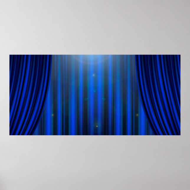 Theatre movie theater curtain strip poster (Vorne)