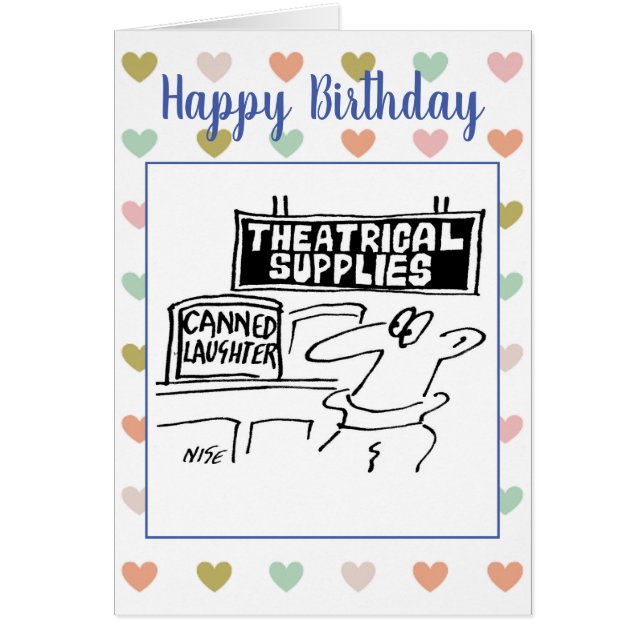 Theatrical Supplier has Tins of Canned Laughter (Vorne)