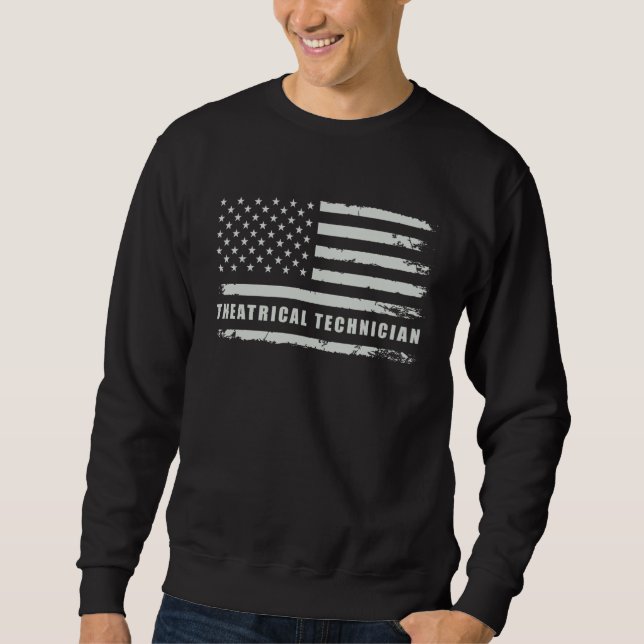 Theatrical Technician Theatre Spotlight Theatre St Sweatshirt (Vorderseite)