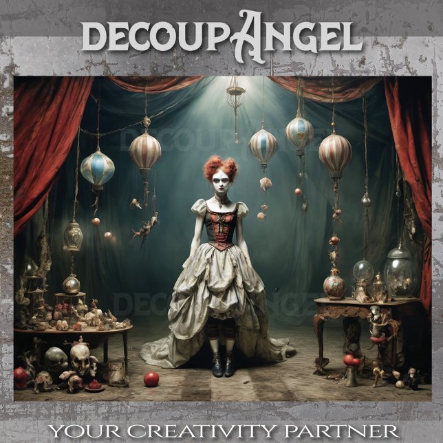 Theatrisches Chaos des Absurden - Enttäuschung" Seidenpapier (Von Creator hochgeladen)