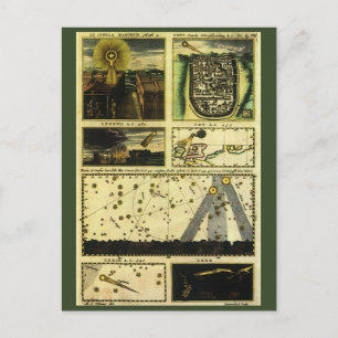 Theatrum Cometicum Comets von Stanislaw Lubienieck Postkarte