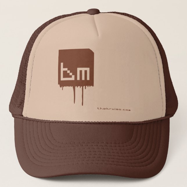 thebruise.com_LOGO_brown Truckerkappe (Vorderseite)