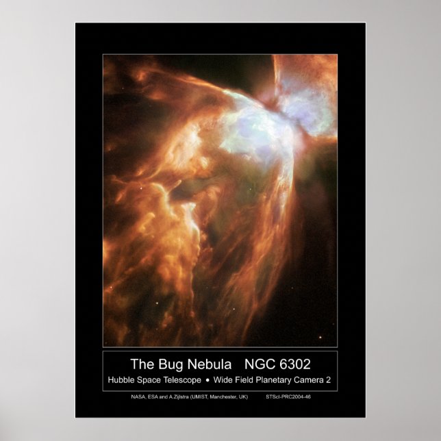 TheBugNebula-NGC6302-2004-46a Poster (Vorne)