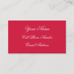 TheColorWheel Crimson Standard Business Card Visitenkarte