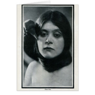 Theda Bara 1915 Vintage Porträtkarte