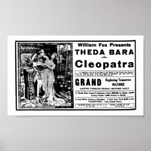 Theda Bara 1918 Vintager Film und Poster