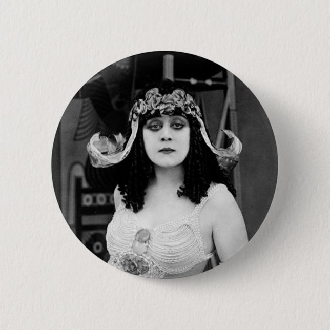 Theda Bara als Cleopatra-Taste Button (Vorderseite)
