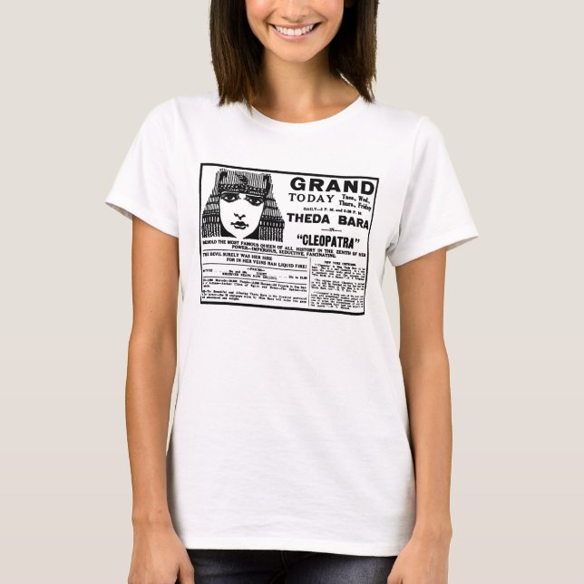 Theda Bara CLEOPATRA 1918 T-Shirt (Vorderseite)
