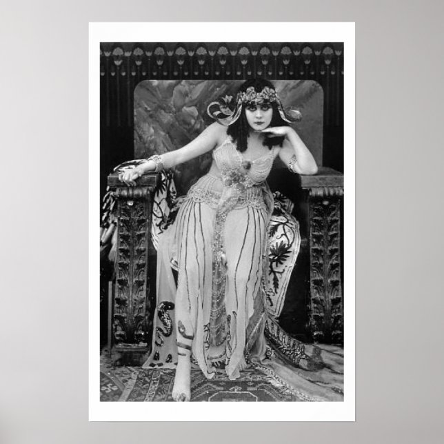 Theda Bara Cleopatra B&W Movie Poster (Vorne)
