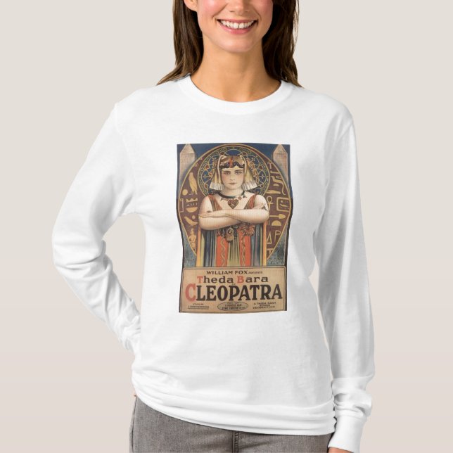 Theda Bara Kleopatra 1917 Vintage Werbung T-Shirt (Vorderseite)