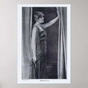 Theda Bara Rotrogravure 1916 Print Poster