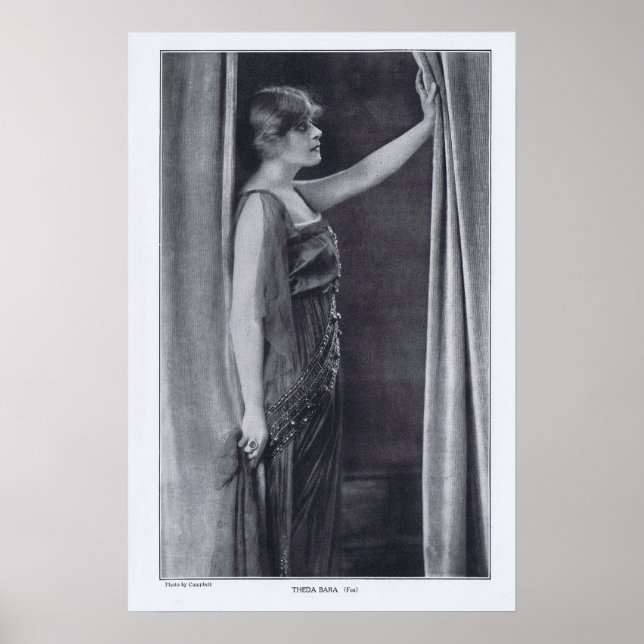 Theda Bara Rotrogravure 1916 Print Poster (Vorne)