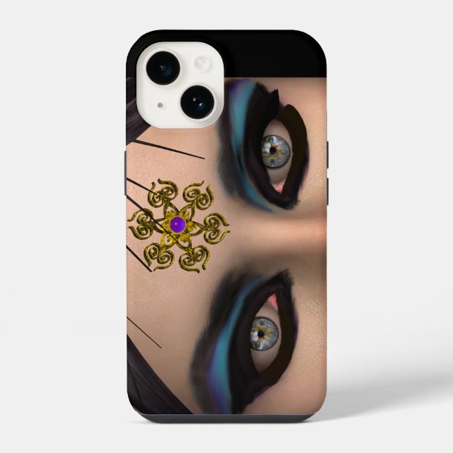 THEDA Grüne Augen  iPhone Hülle (Rückseite)