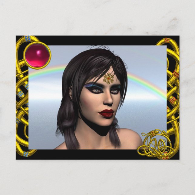 THEDA / HYPER DRAGON RED RUBY POSTKARTE (Vorderseite)