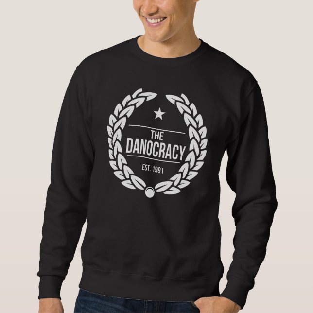 TheDanocracy Caesar SCHWARZES Zug über Sweatshirt (Vorderseite)