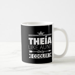 Theia Kühler lustige griechische Tante Muttertag Kaffeetasse