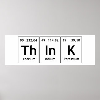 TheInK Periodic Table Element Word Chemistry Symbo Poster