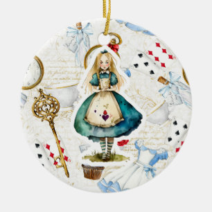 Thema Alice im Wunderland Keramik Ornament