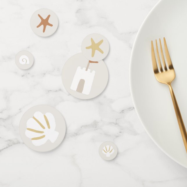 Thema am Strand Seashell Table Confetti Konfetti (Gruppe)