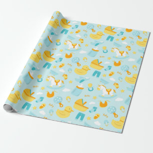 Thema Baby Geschenkpapier
