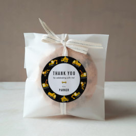 Thema "Bau von Lastkraftwagen" Vielen Dank Runder Aufkleber