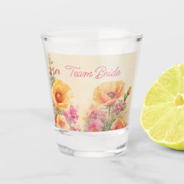 Thema Blumenhochzeit Schnapsglas