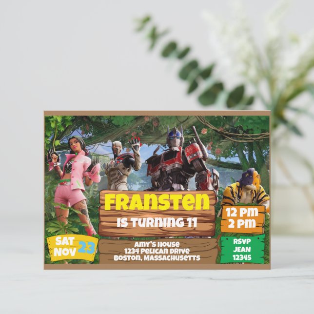 Thema Einladung (Stehend Vorderseite)