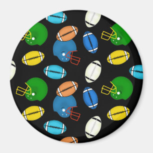 Thema Fußbälle und Helme Magnet