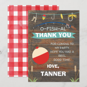 Thema Geburtstag Fischen Danke Karte