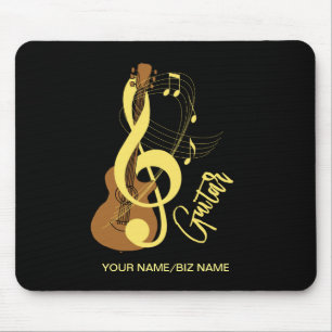 Thema Gitarrengrafik Musikermusik Mousepad