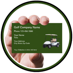Thema Golf Cart Visitenkarte