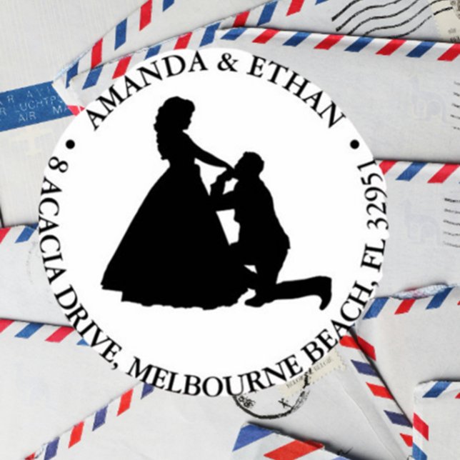 Thema Hochzeitsknien Permastempel (Create heartfelt wedding memories with our kneeling man self-inking stamp)