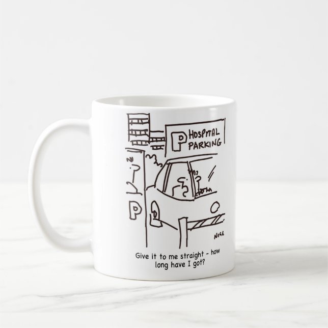 Thema Hospital Car Parking Kaffeetasse (Links)
