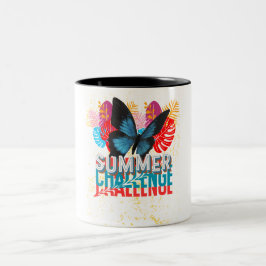 Thema Kaffee-Tasse im Sommer Zweifarbige Tasse